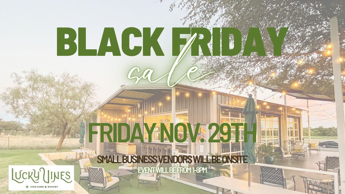 Black Friday Sale with Vendors