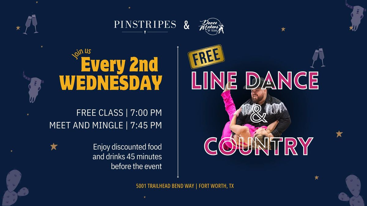 FREE Line Dance & Country Class with DanceMakers at Pinstripes Fort Worth