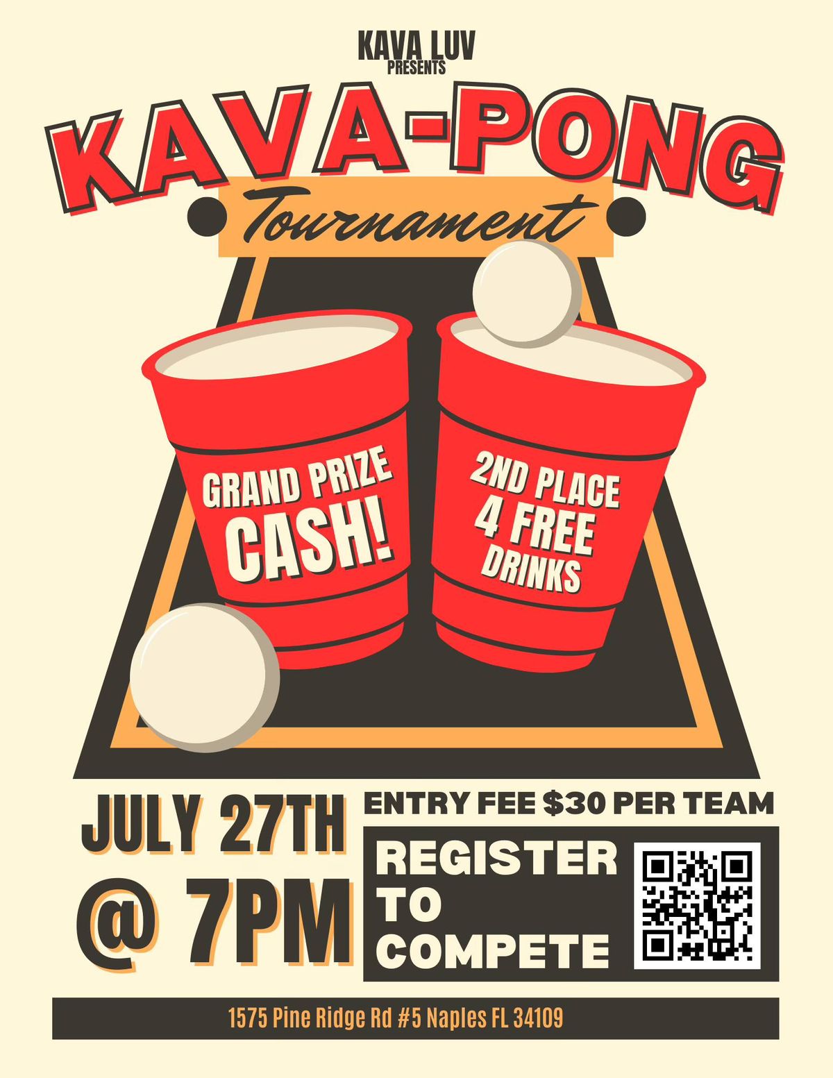 Kava Pong Tournament 