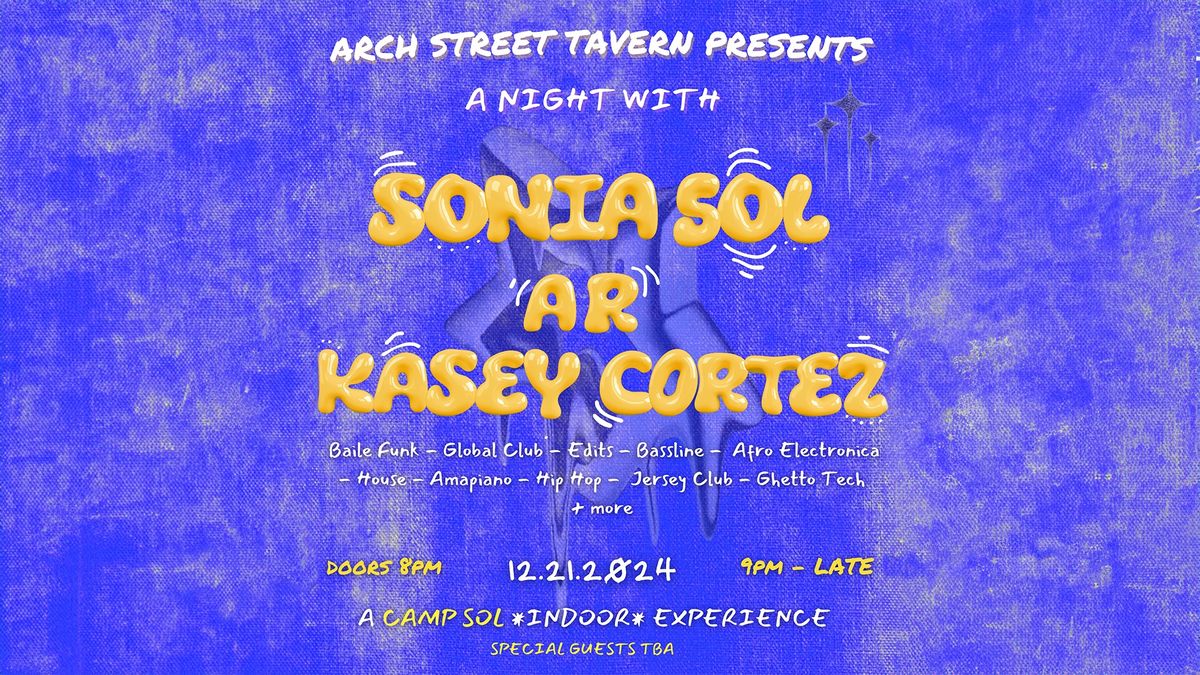 Sonia Sol with AR and Casey Cortez - Arch Street Tavern