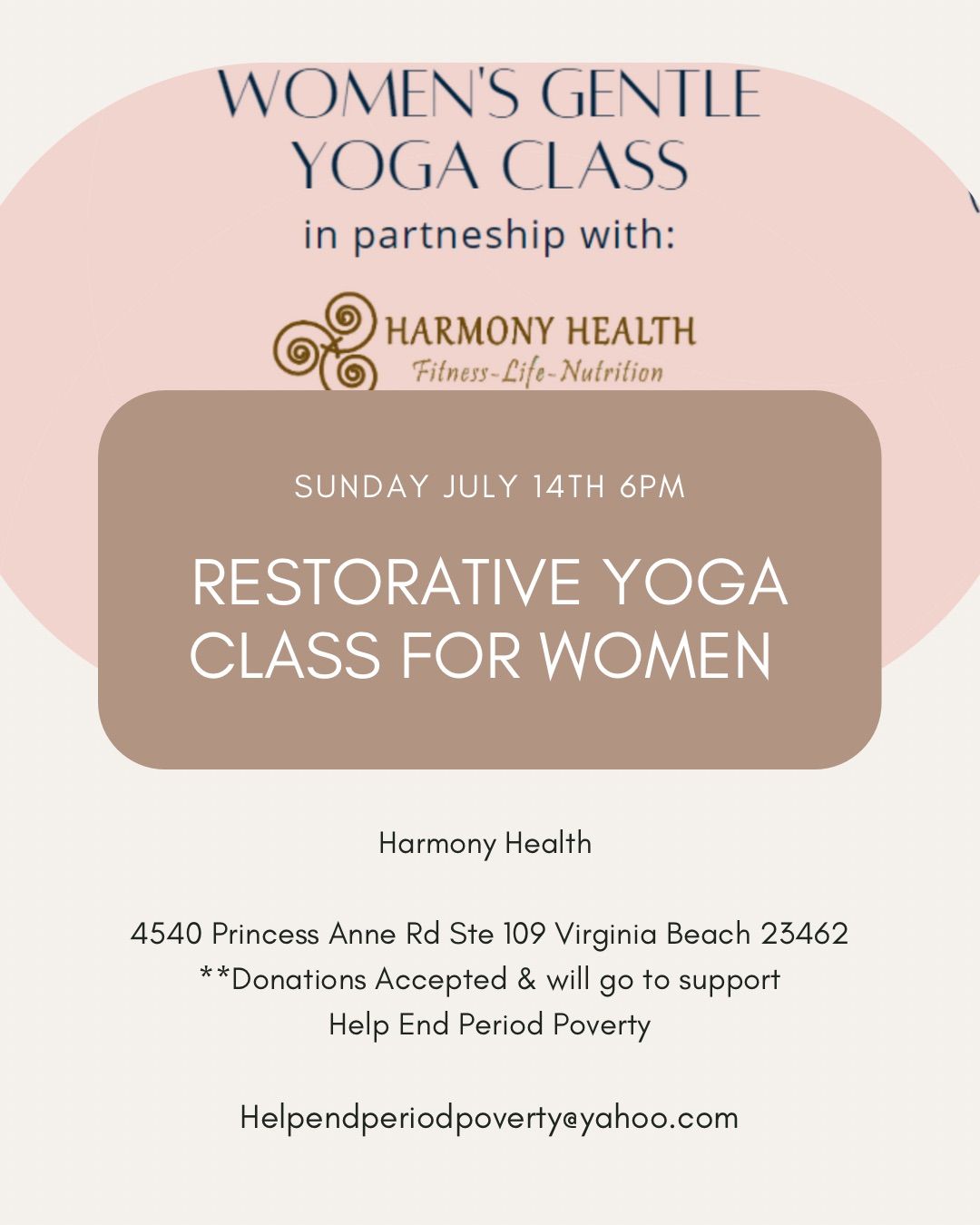 Restorative Yoga Class 