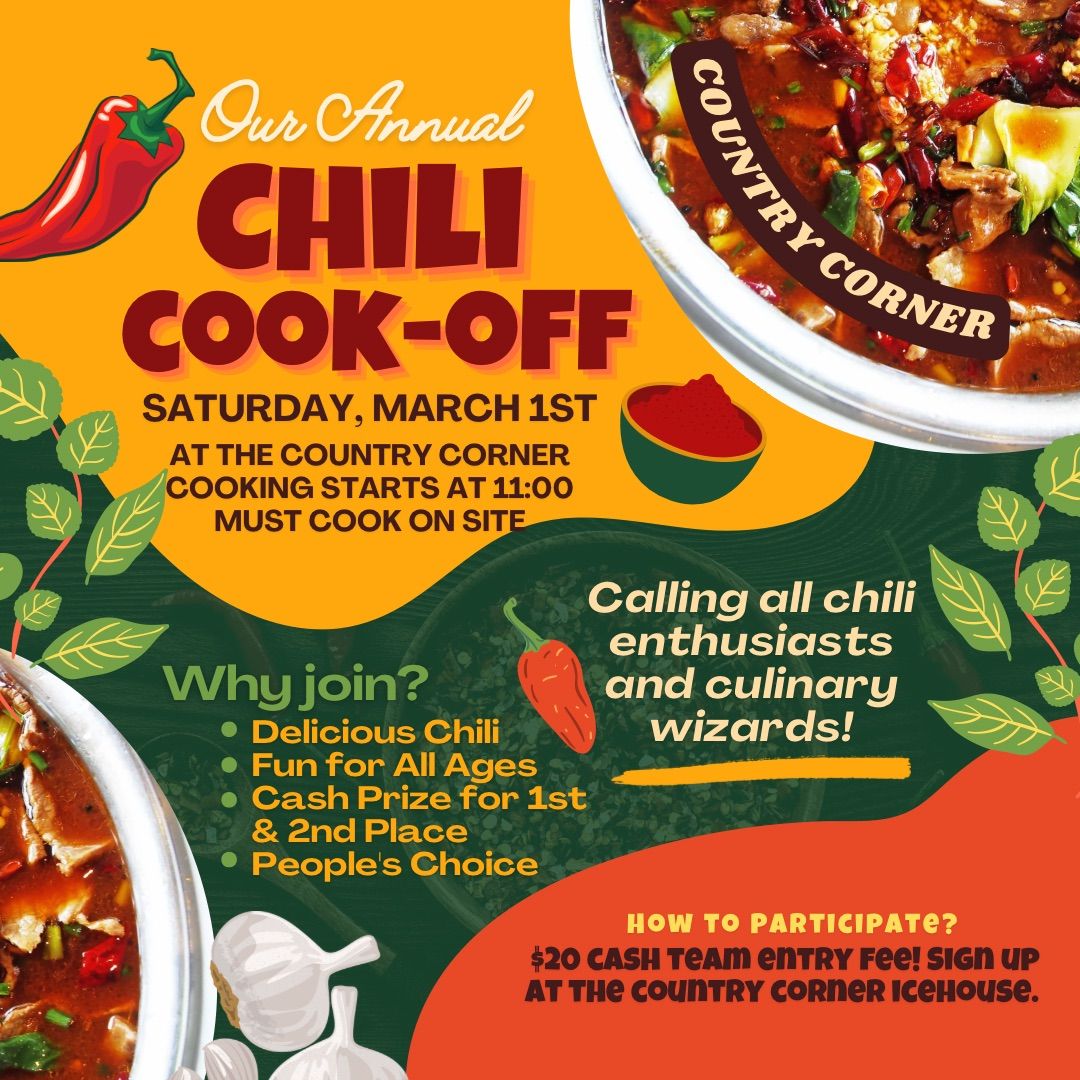 Our annual chili cookoff!