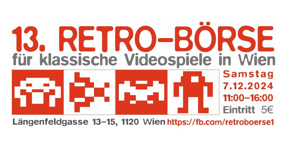 13. Retro-B\u00f6rse f\u00fcr klassische Videospiele in Wien