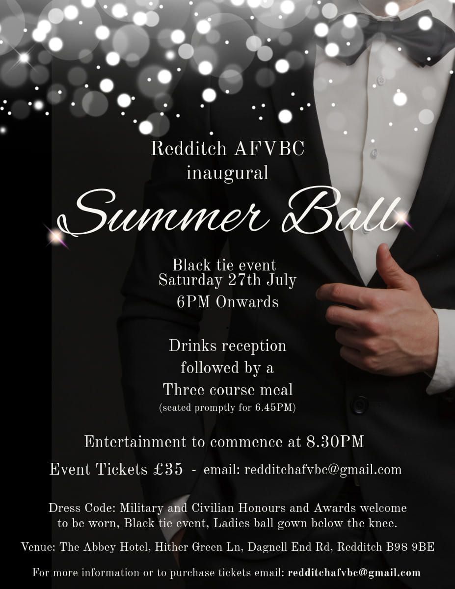 Redditch AFVBC Inaugural Summer Ball 2024