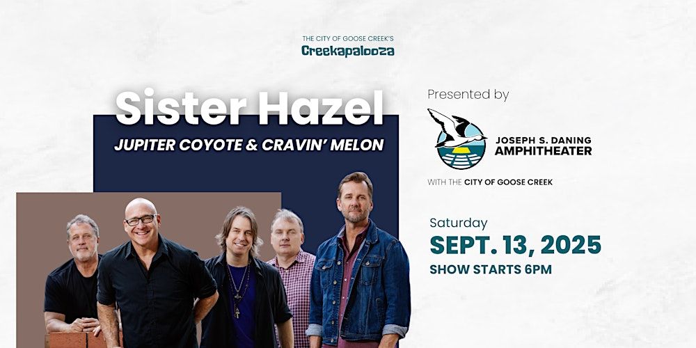 Sister Hazel, Jupiter Coyote, and Cravin' Melon in Goose Creek