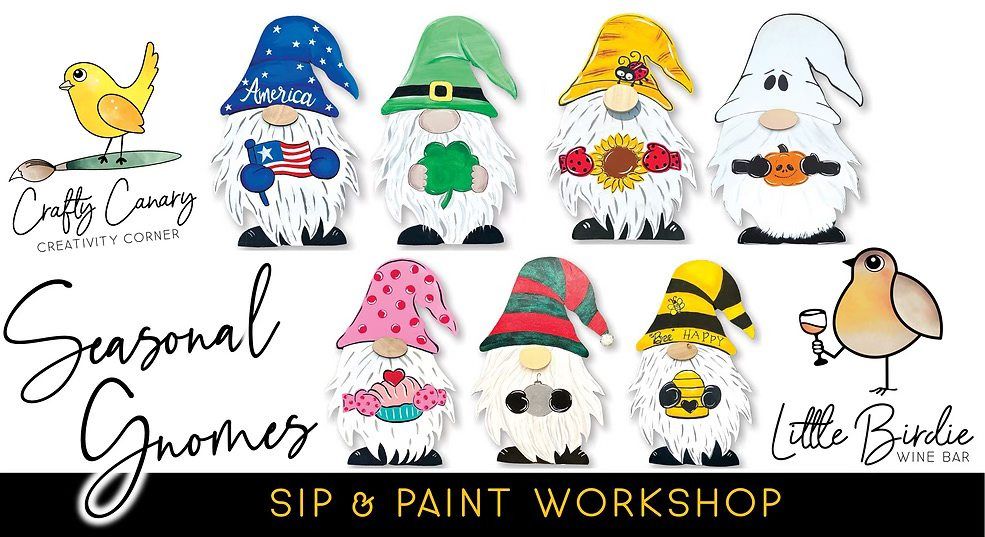 Seasonal Gnome | Sip & Paint Workshop (12\/3 @ 6:00pm)