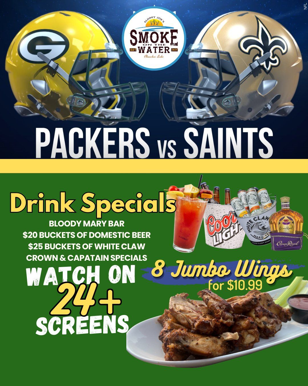 Monday Night Football Packers Party on Okauchee Lake at Smoke on the Water 