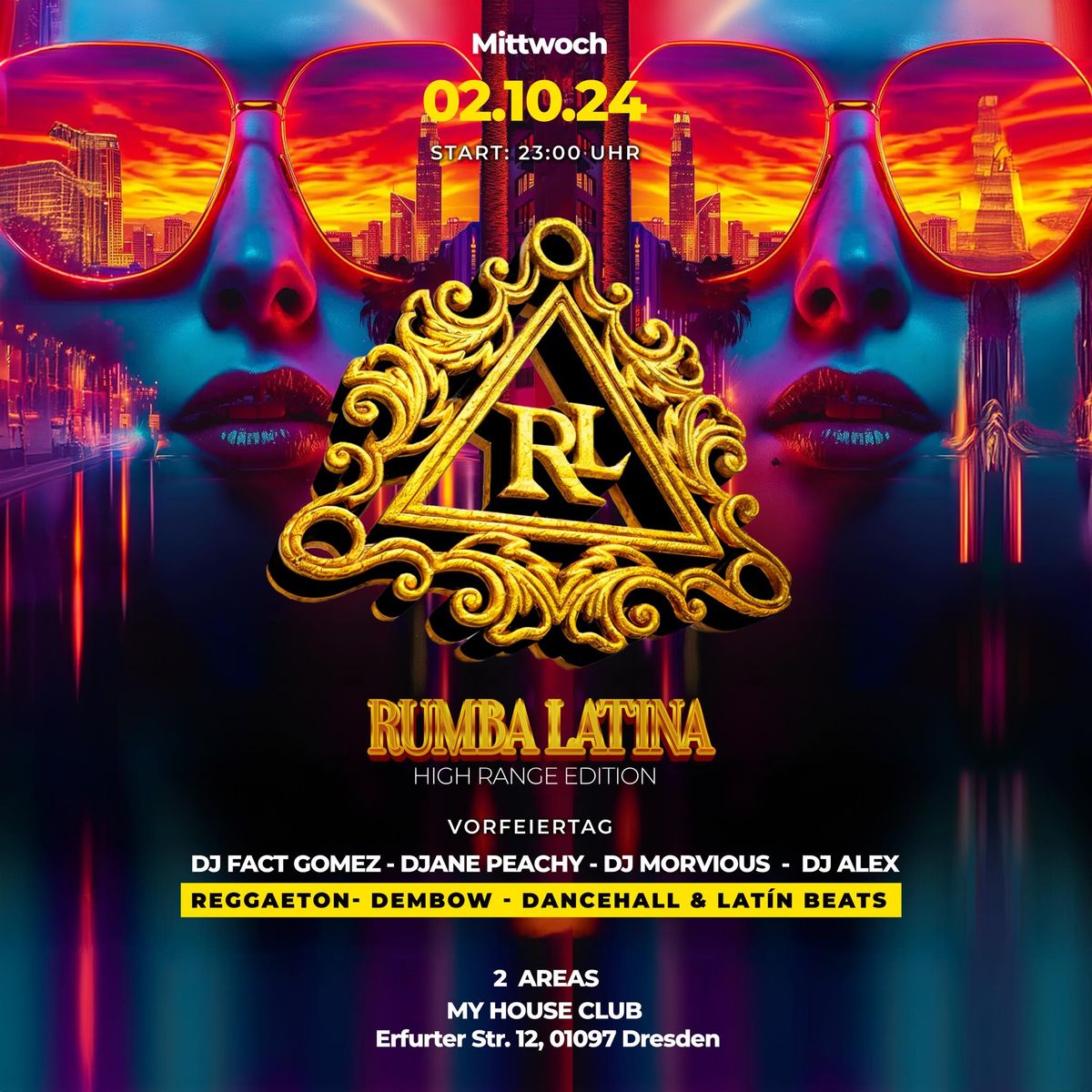 RUMBA LATINA \/\/  MI. 02.10 -VORFEIERTAG \/\/ MY HOUSE CLUB