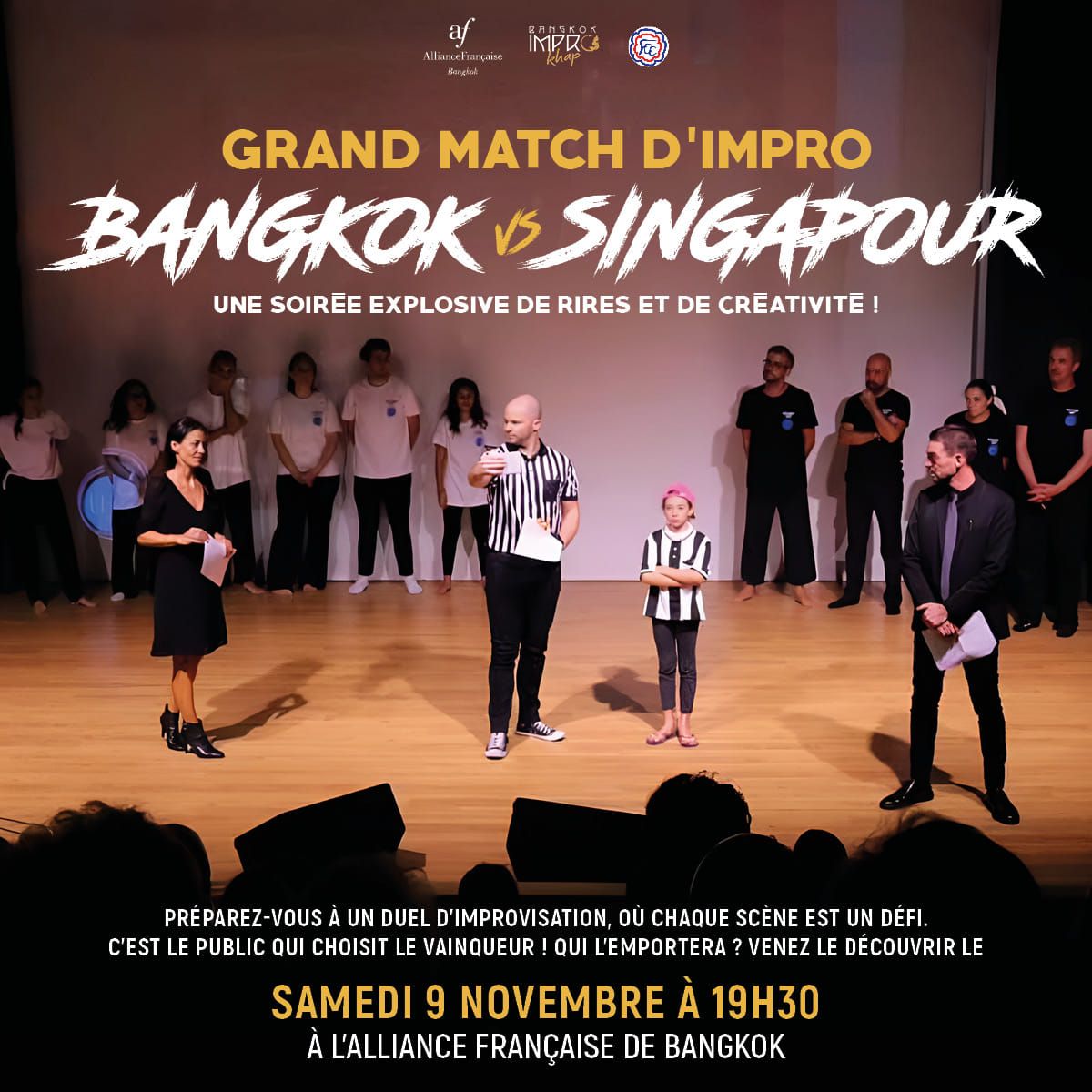 Match d'Improvisation Bangkok vs Singapour