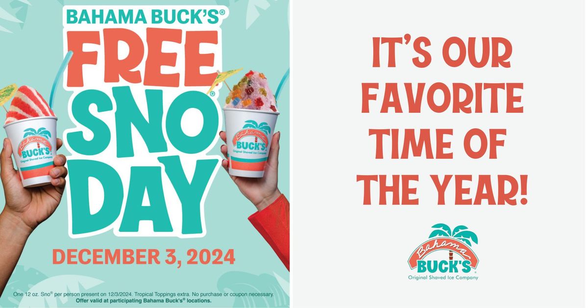 FREE Sno Day - Dec. 3 - Roanoke, TX