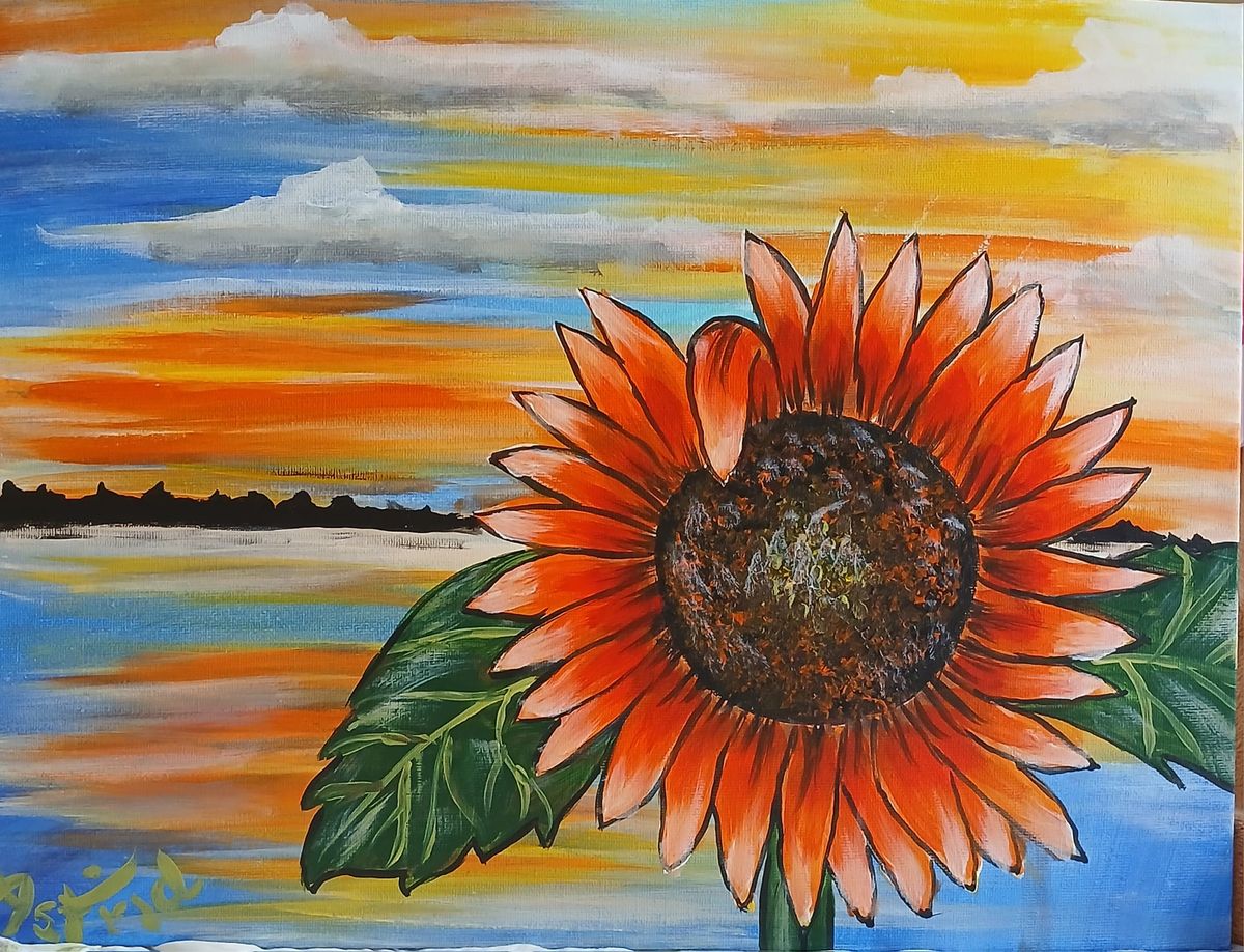 Paint Afternoon: Lakeside Sunflower