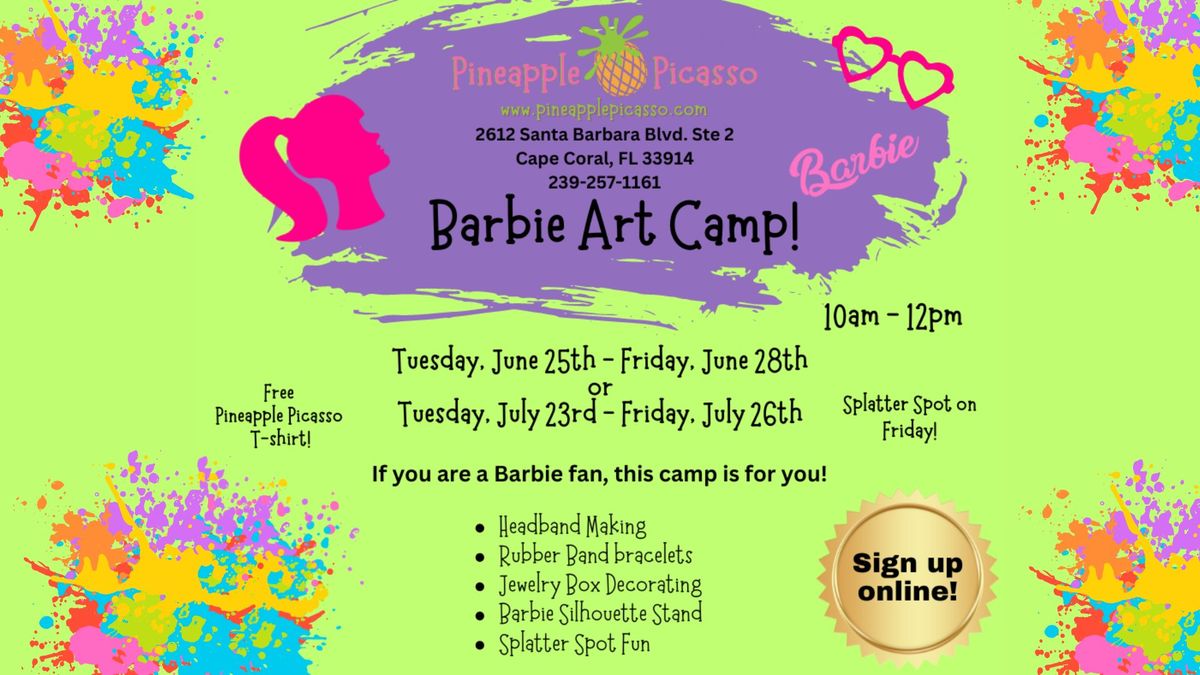 Pineapple Picasso Art Camp - Barbie