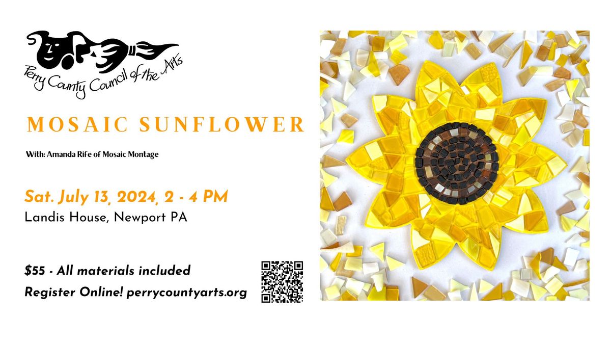 Mosaic Sunflower Class with Amanda Rife - Mosaic Montage