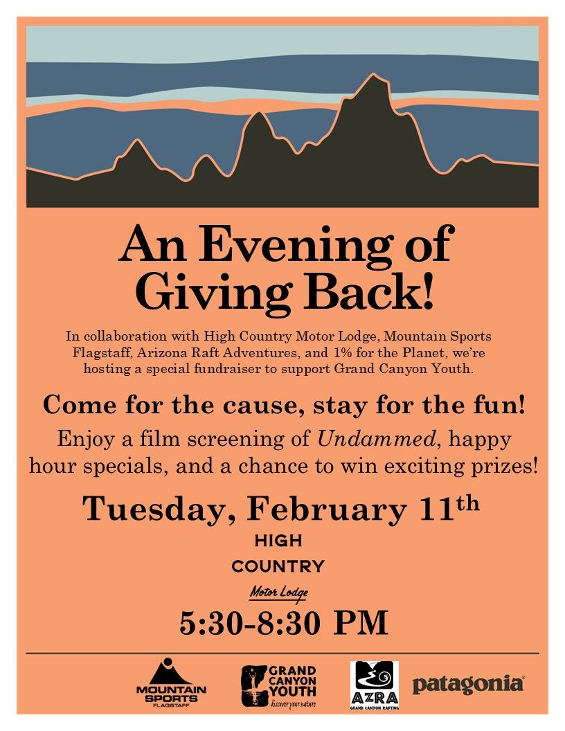 An Evening of Giving Back: Fundraiser for Grand Canyon Youth