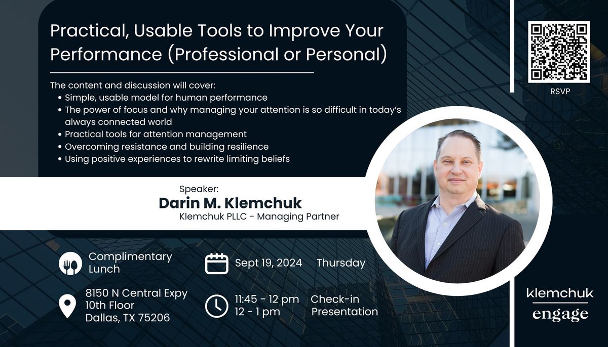 Lunch & Learn Event With Darin M. Klemchuk