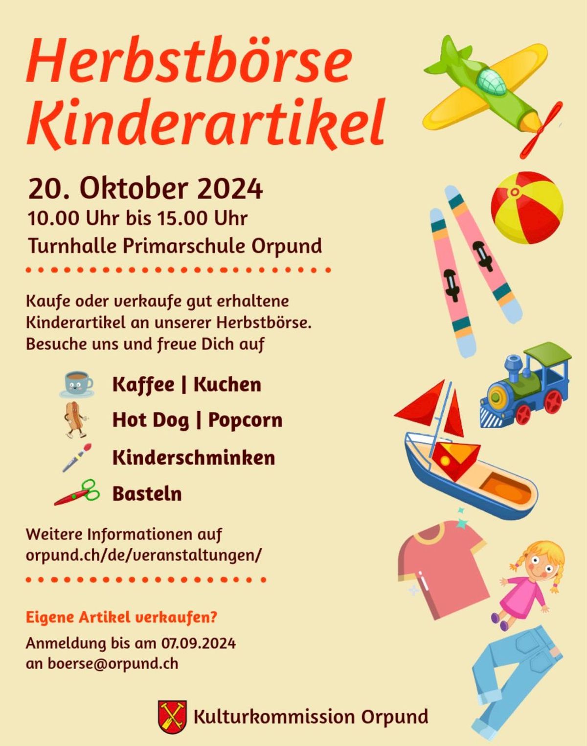 Herbstb\u00f6rse Kinderartikel