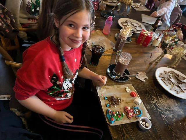 Kids Christmas Cookie making .