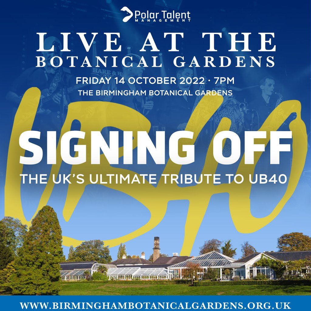 Signing Off UB40 Tribute Live at Birmingham Botanical Gardens