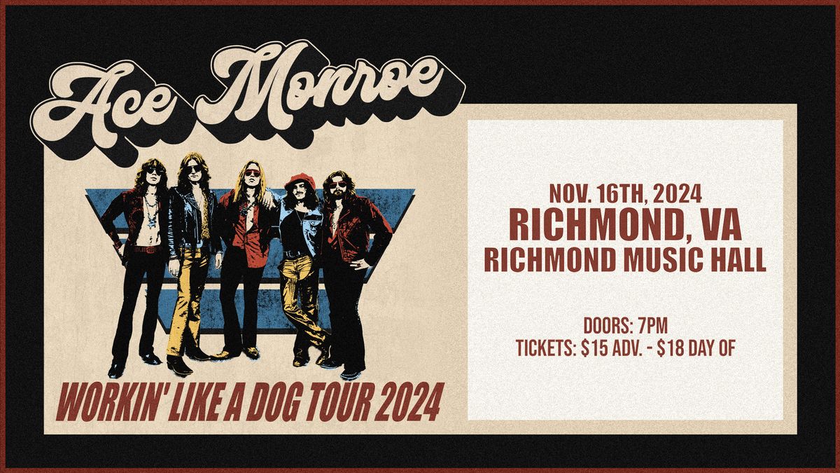 Ace Monroe at Richmond Music Hall 11\/16\/24