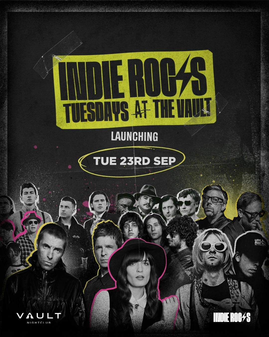 Indie Rocks Tuesdays \ud83e\udd18 LAUNCH PARTY! \ud83e\udd18 \u00a32 Drinks \ud83c\udfb8 Biggest Indie & Rock Hits Every Week