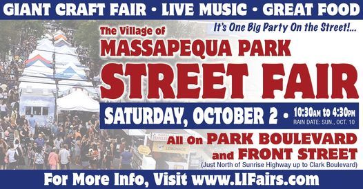 The Annual Massapequa Park Village Street Fair Park Blvd Massapequa Park Ny 11762 United States 2 October 2021 Massapequa Park Street Fair 2022