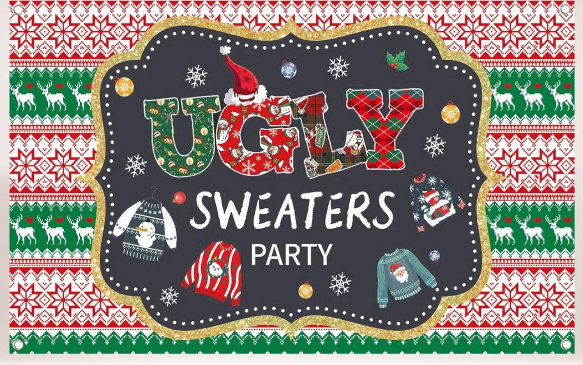 Ugly Christmas sweater party