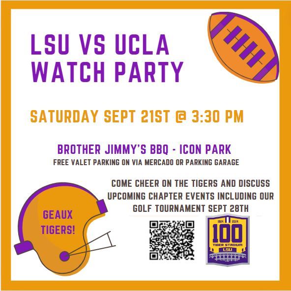 LSU vs UCLA Football Watch Party