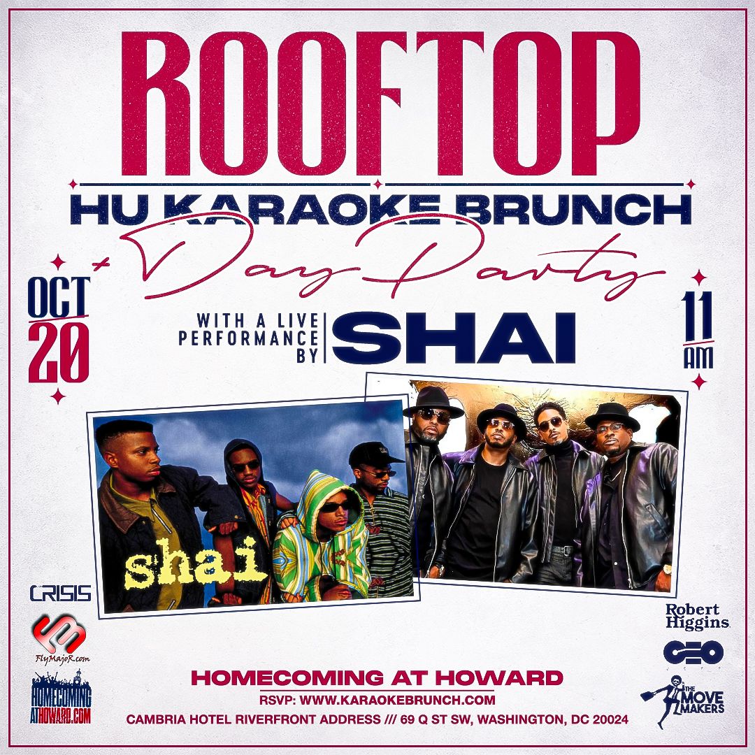 HU Karaoke Howard Homecoming Rooftop Brunch with LIVE Performance from SHAI!