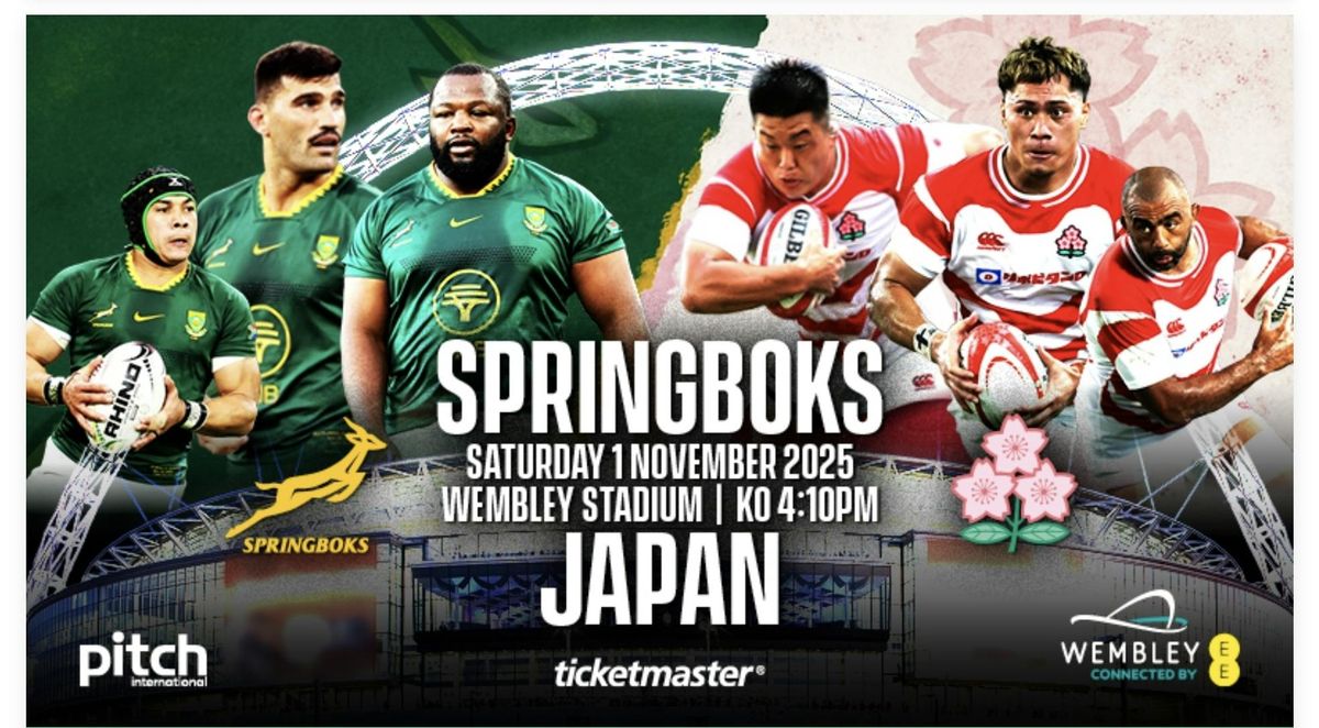 SOUTH AFRICA VS JAPAN. FANZONE ENTRY WITH WEMBLEY STADIUM TICKETS ONLY