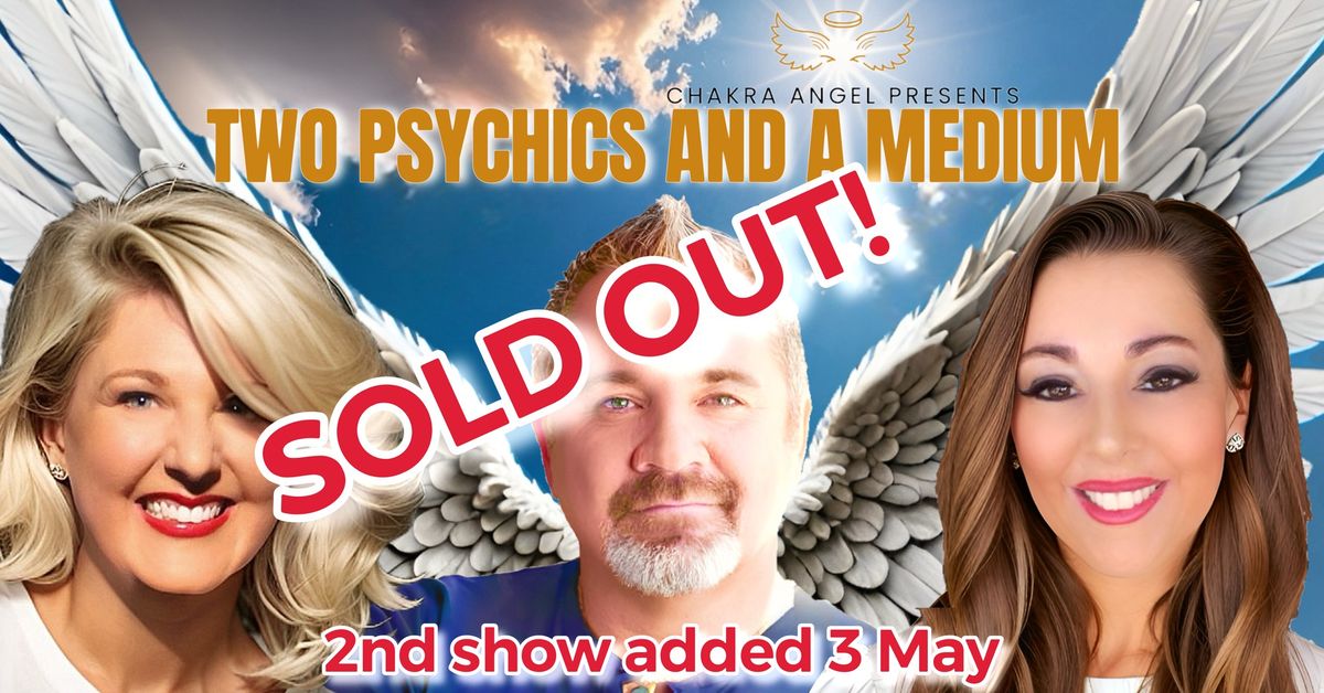 Two Psychics and a Medium - Crown Perth *SOLD  2ND SHOW ADDED 3 MAY