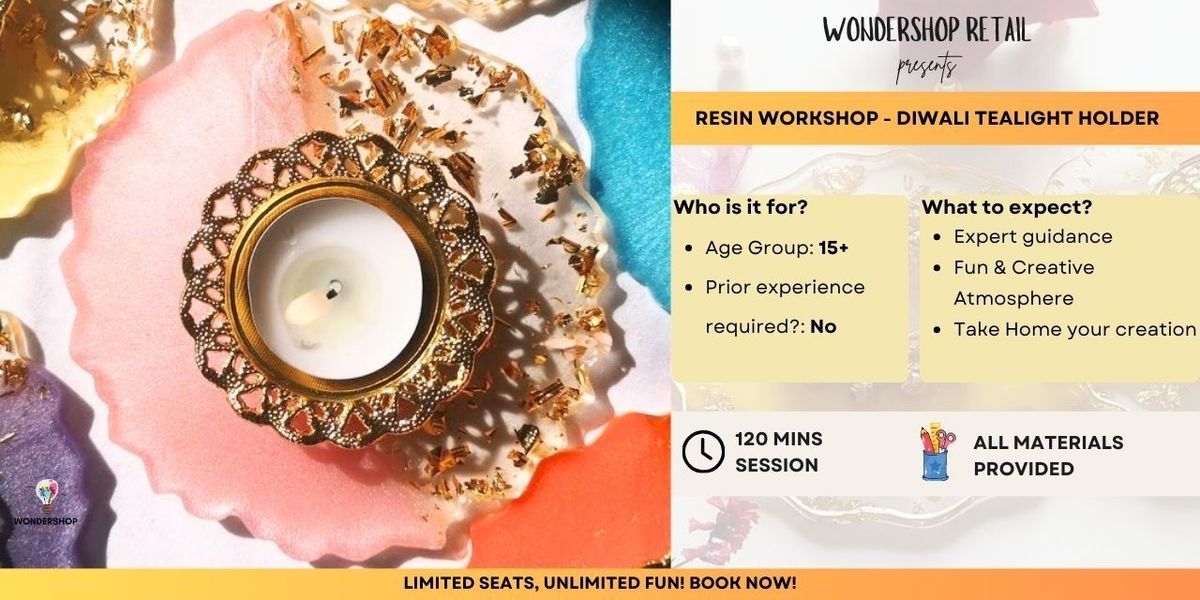 Resin Art Workshop : Diwali Decor, 15+ Years