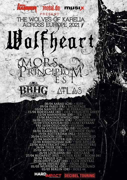 Wolfheart, Mors Principium Est, Bloodred Hourglass, Atlas