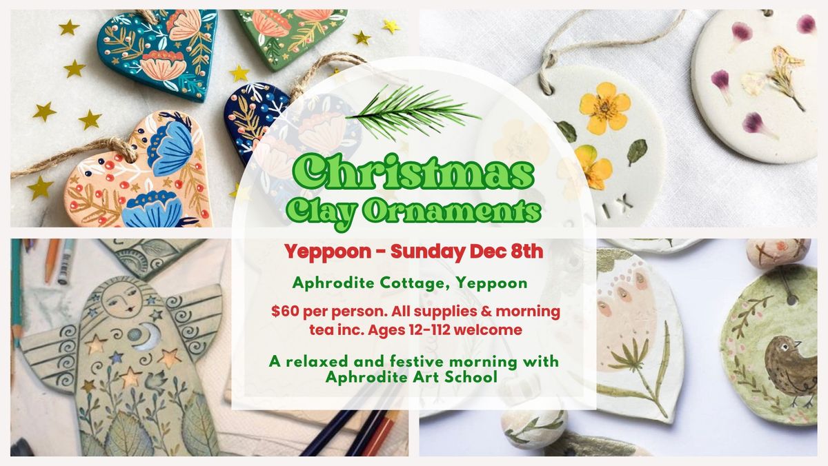 Christmas Clay Ornaments - Yeppoon