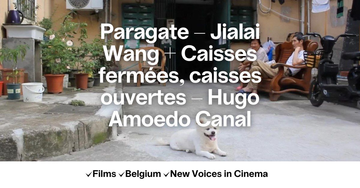 Paragate - Jialai Wang + Caisses ferm\u00e9es, caisses ouvertes - Hugo Amoedo Canal