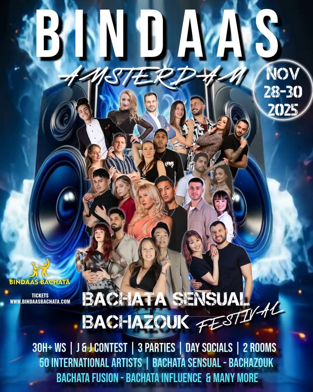 BINDAAS Bachata Sensual & Bachazouk Festival - Nov 28-30, 2025 - Amsterdam