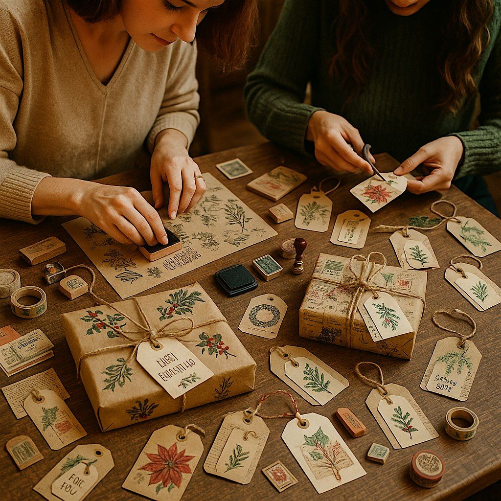 Handmade Holiday Gift Tags & Creative Wrapping