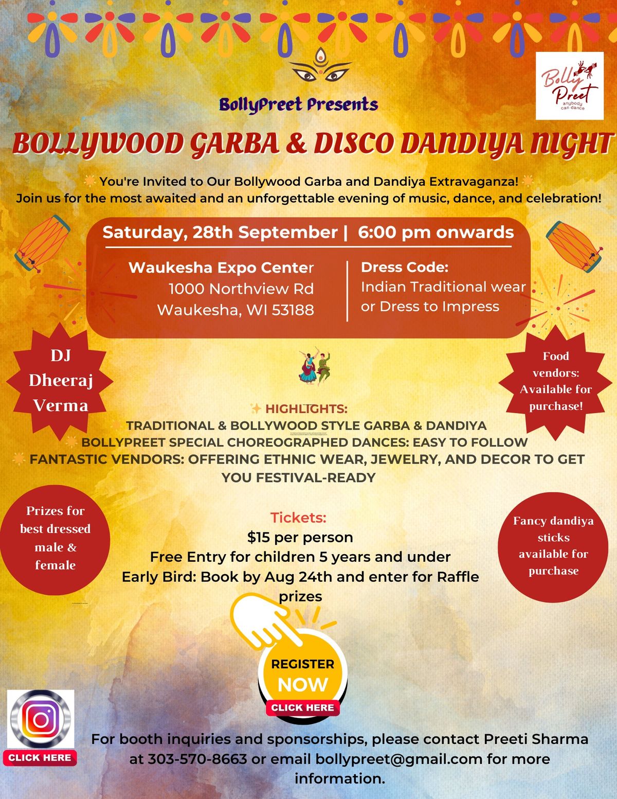 Bollywood Garba & Disco Dandiya Night-2024