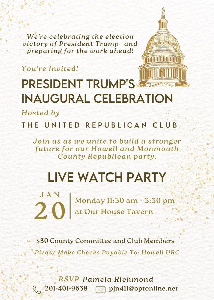 Inauguration watch party 