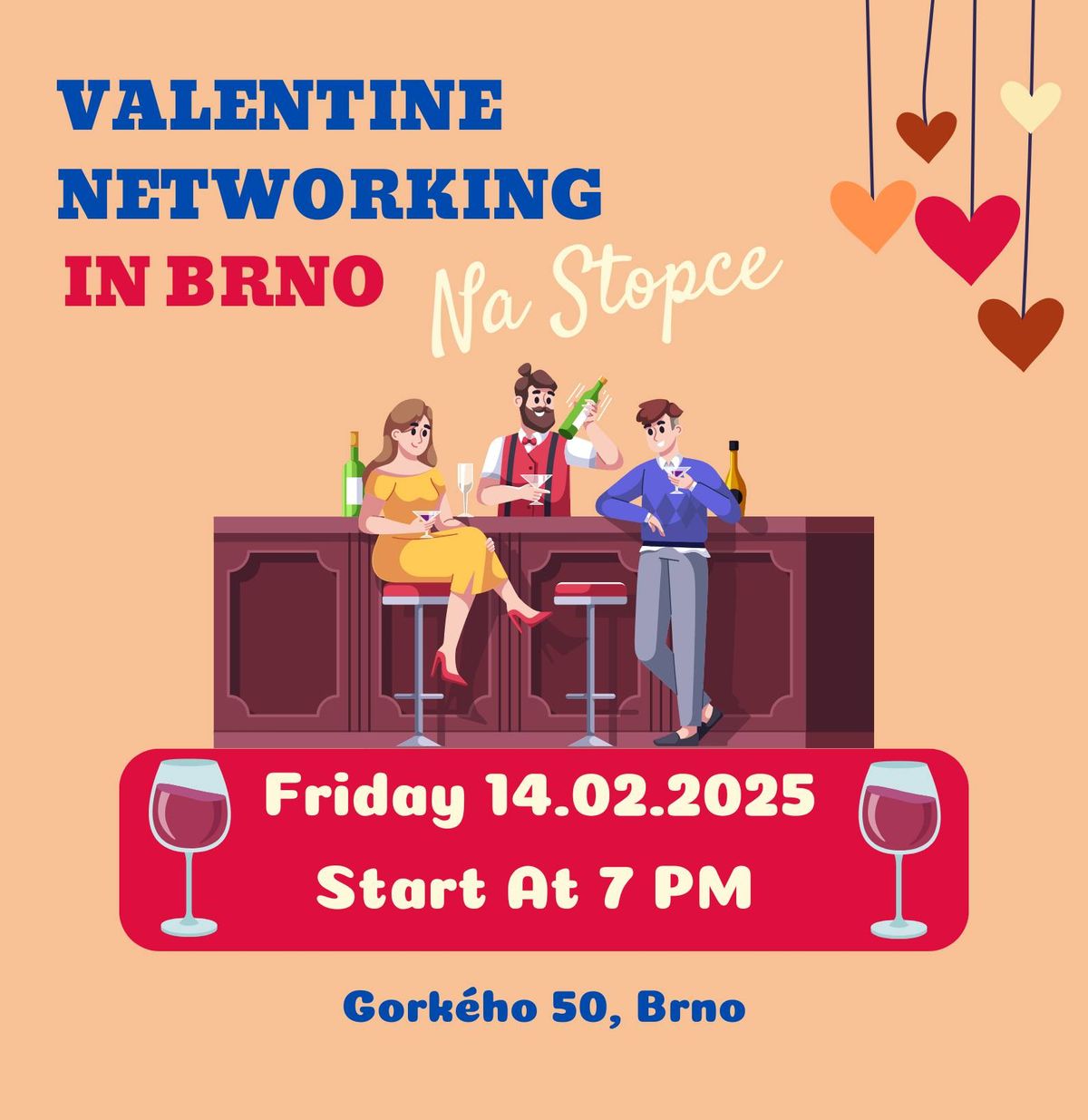 Valentine Networking in Brno: where soulmates and hearts meet