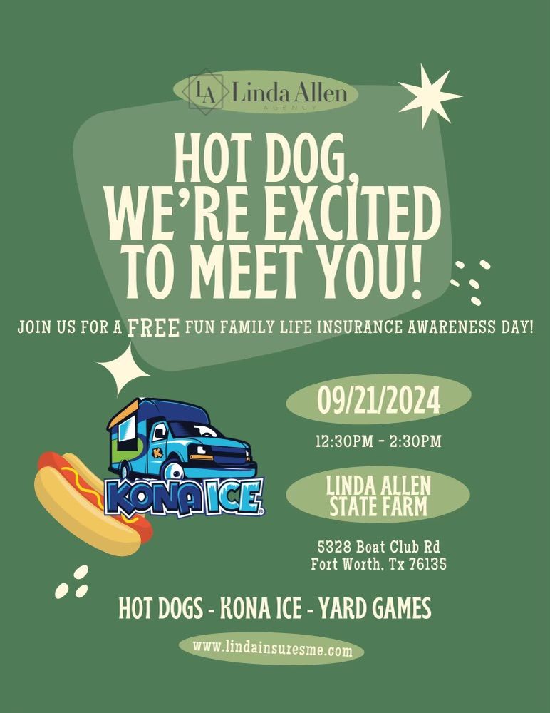 Meet Our Neighbors!  Free Hot Dogs and Kona Ice!