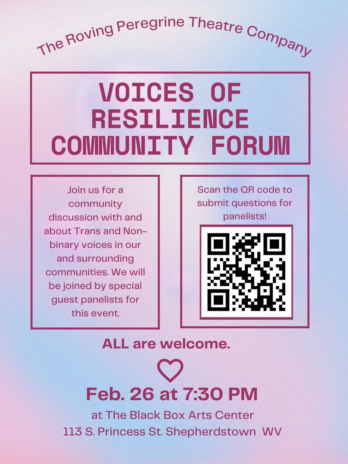 Voices of Resilience Community Forum  