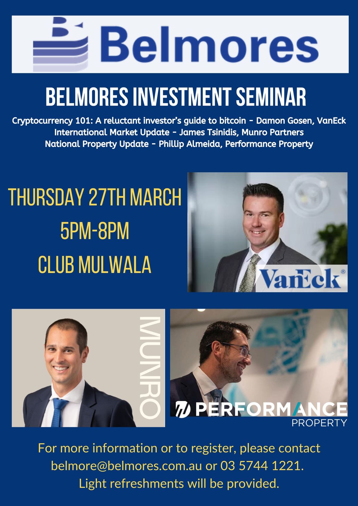 Belmores Investment Seminar