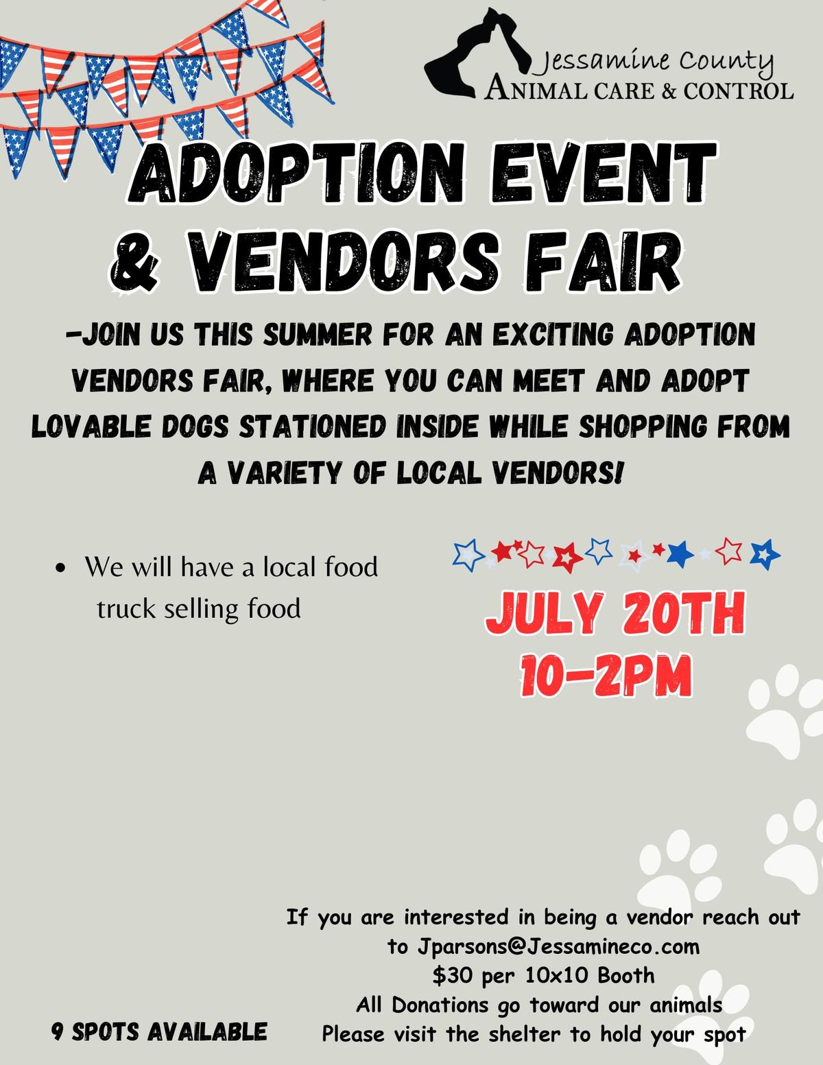 Adoption Event W\/ Vendors Fair