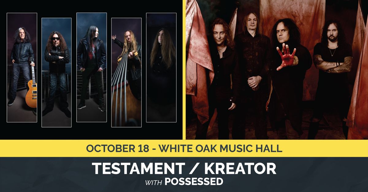 Testament & Kreator With Special Guests Possessed