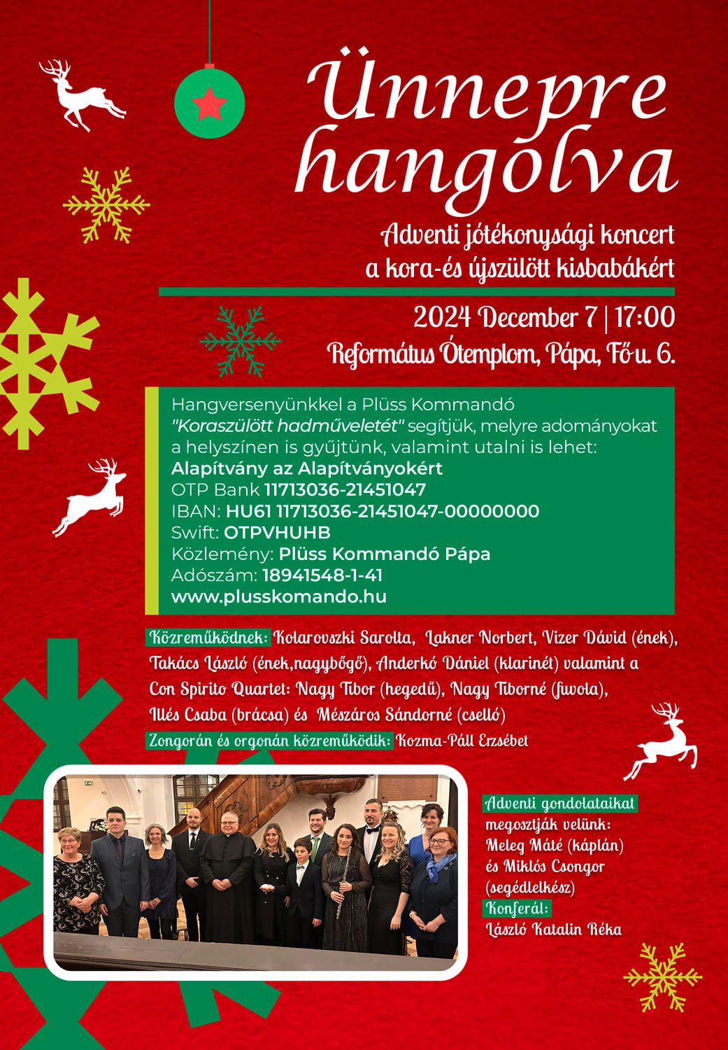 "\u00dcnnepre hangolva" Adventi j\u00f3t\u00e9konys\u00e1gi koncert 