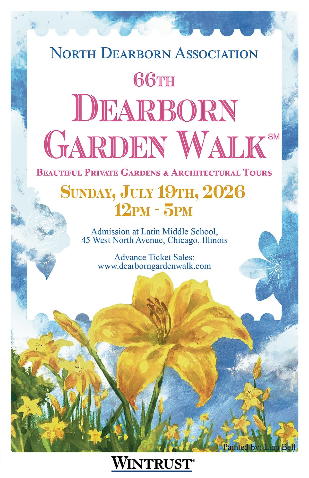 66th Dearborn Garden Walk in Chicago's Near North\/Gold Coast