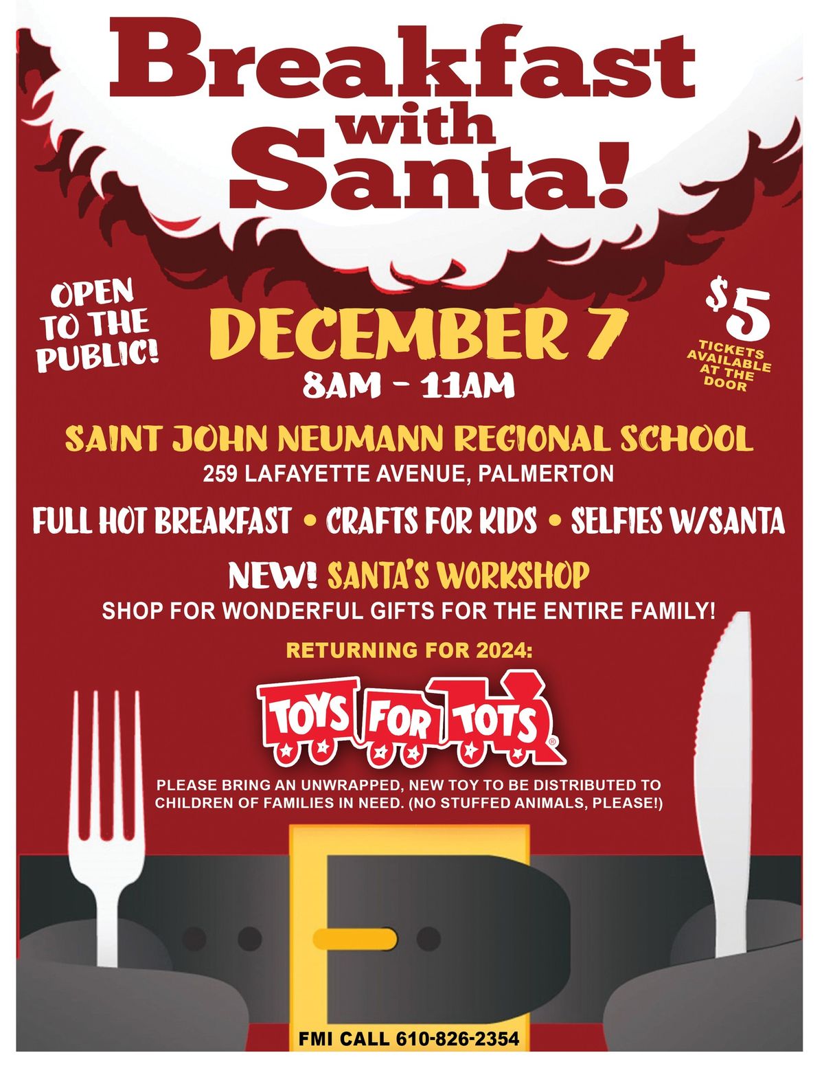 Breakfast with Santa! AND Shopping event!