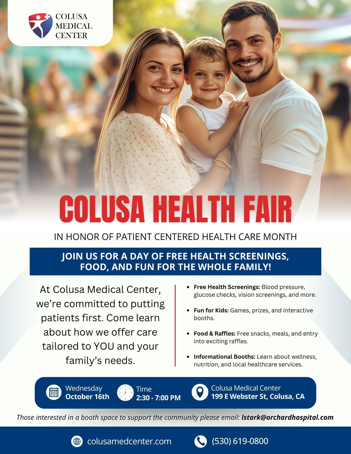 Colusa Health Fair - Patient Centered Care