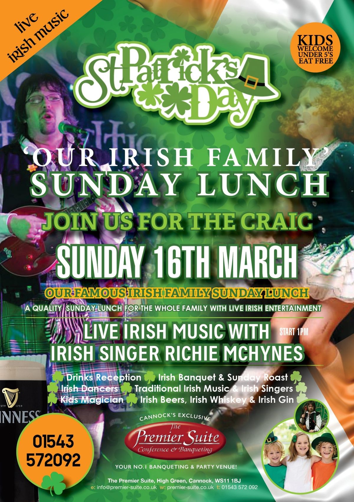 \ud83c\udf40Our Irish Family Sunday Lunch at The Premier Suite, Cannock 