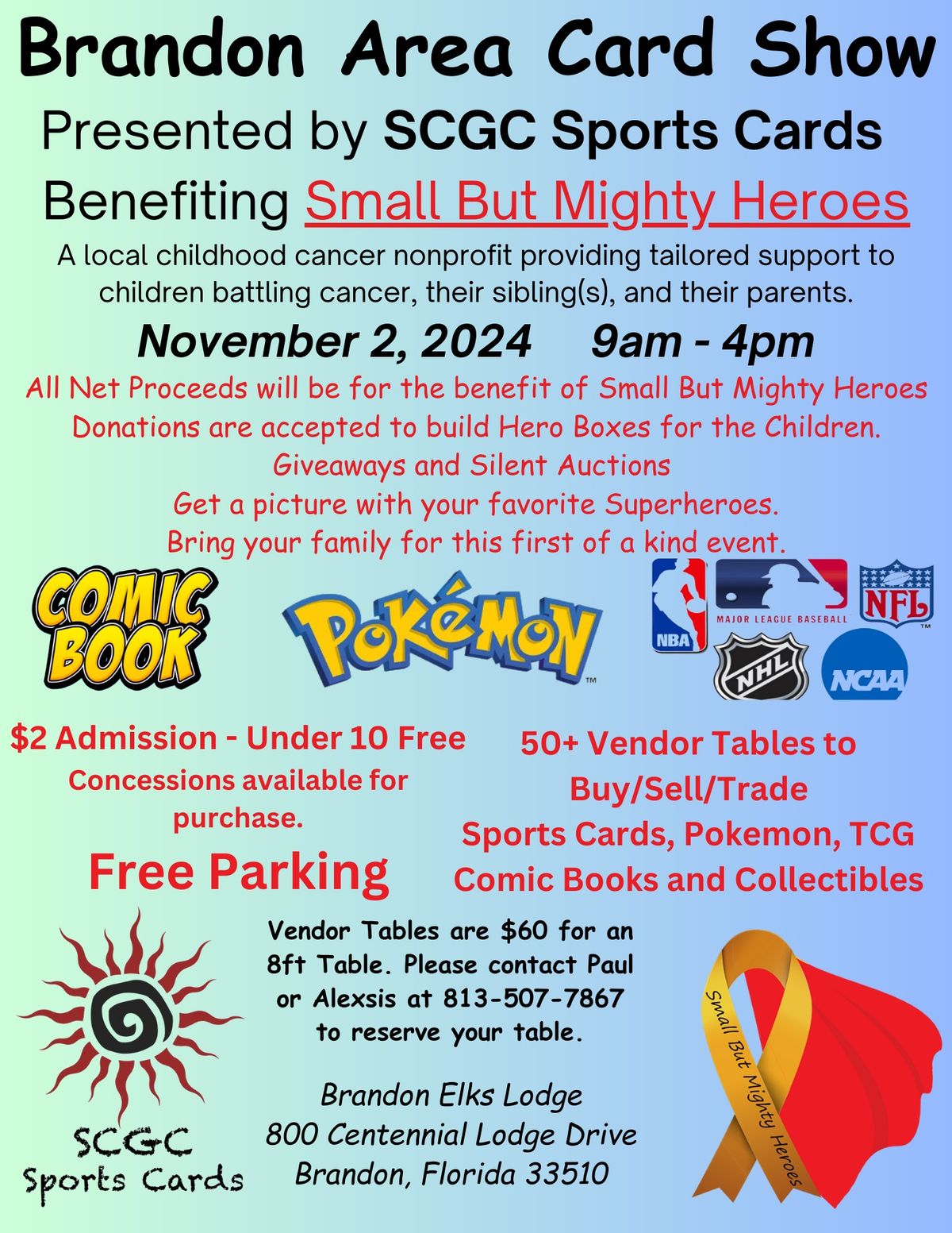 Brandon Area Card Show benefiting Small But Mighty Heroes